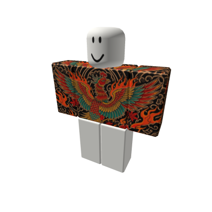 Phoenix Flame Irezumi Shirt Rainbow Firebird